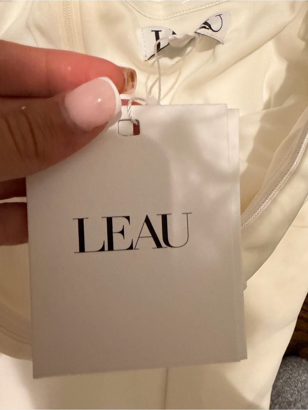 Nwt Leau Bandeu Dress White — image 2 of 4